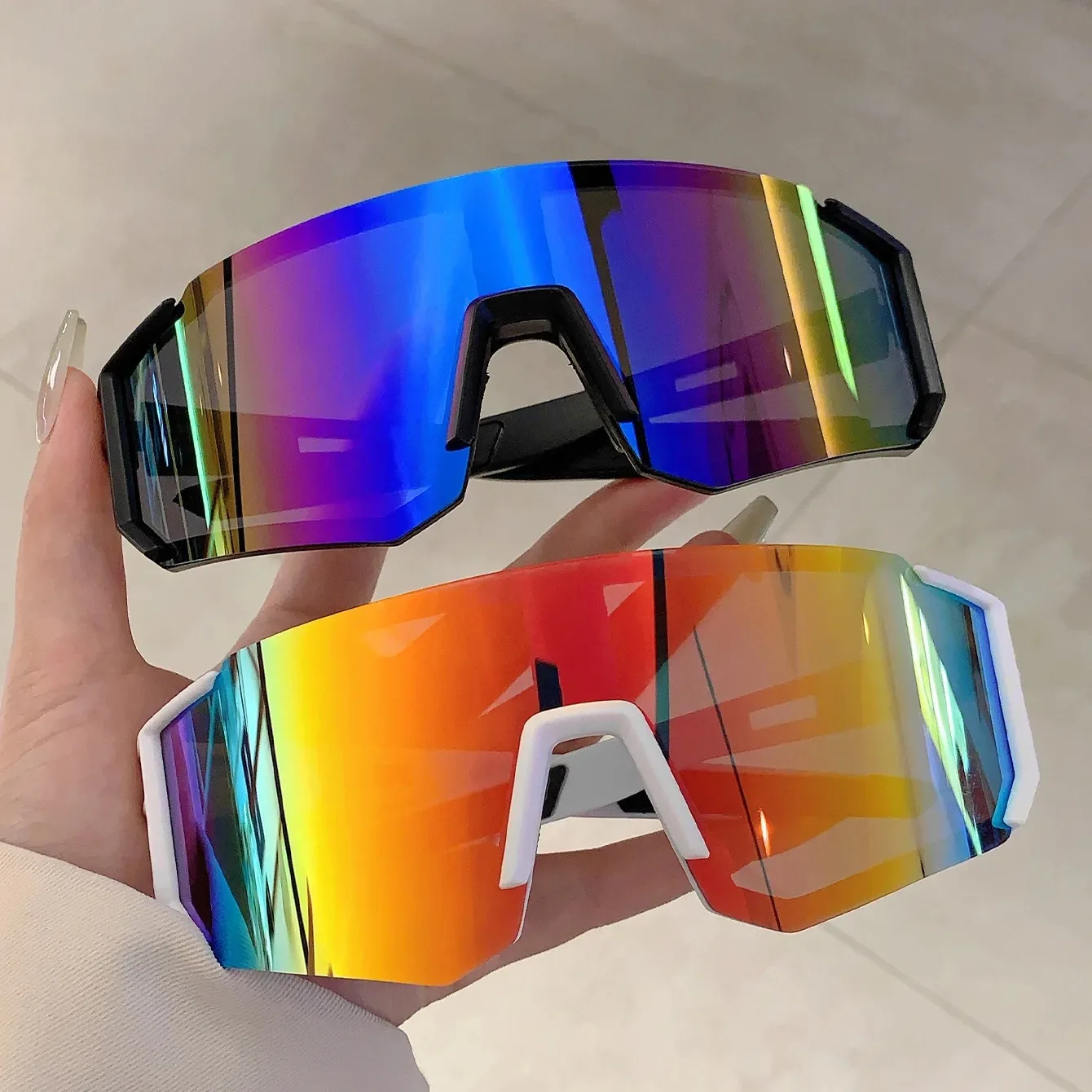 Outdoor Sport Gear - Outdoor sportzonnebrillen voor heren, lichtgewicht oversized