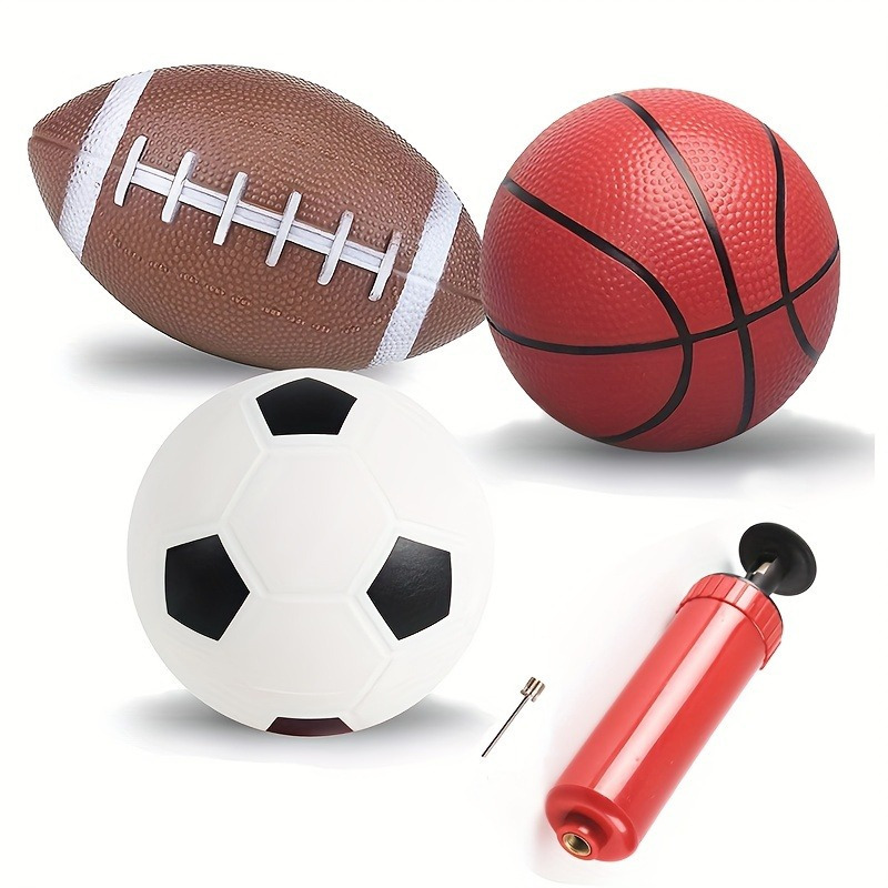 Outdoor Sport An - 3 stuks voetbal/basketbal ballen met een