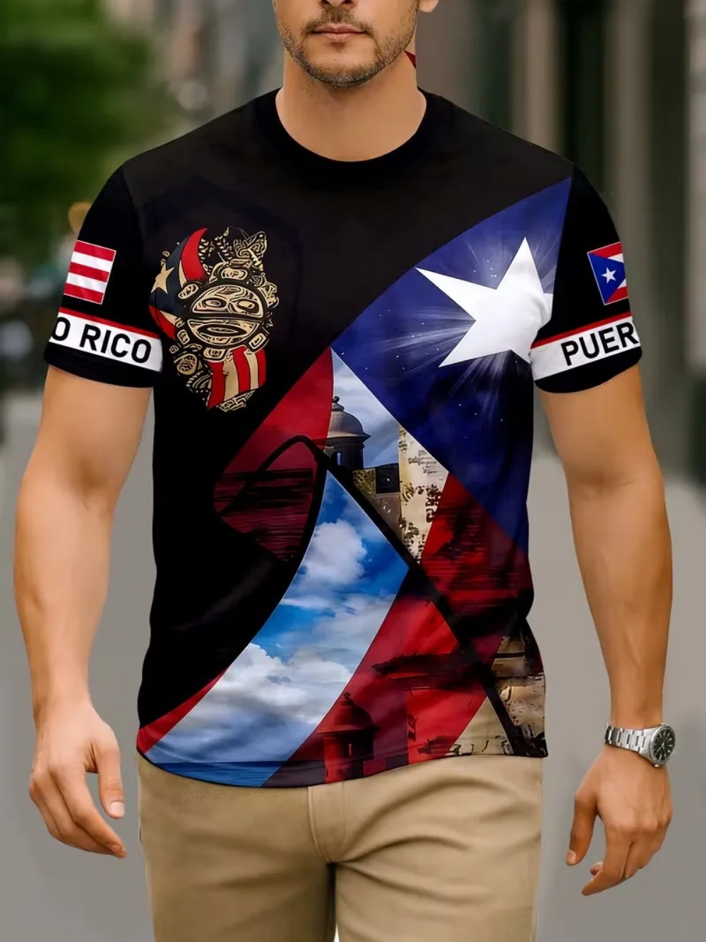 Outdoor Sport Club - Puerto Rico Vlag 3D Print sport