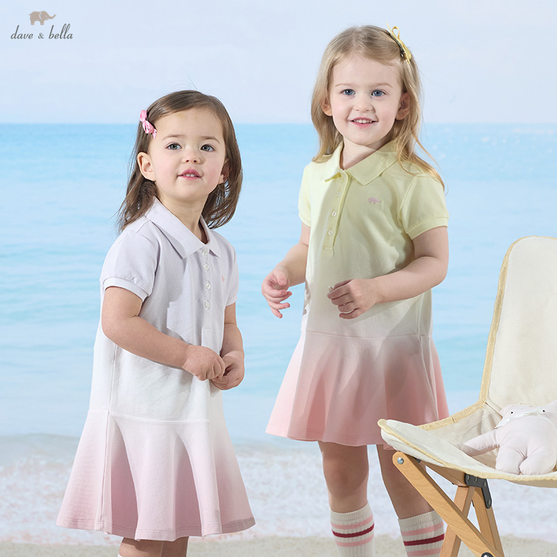 Outdoor Sport Dress - Dave Bella Meisjes Baby Polojurk Met