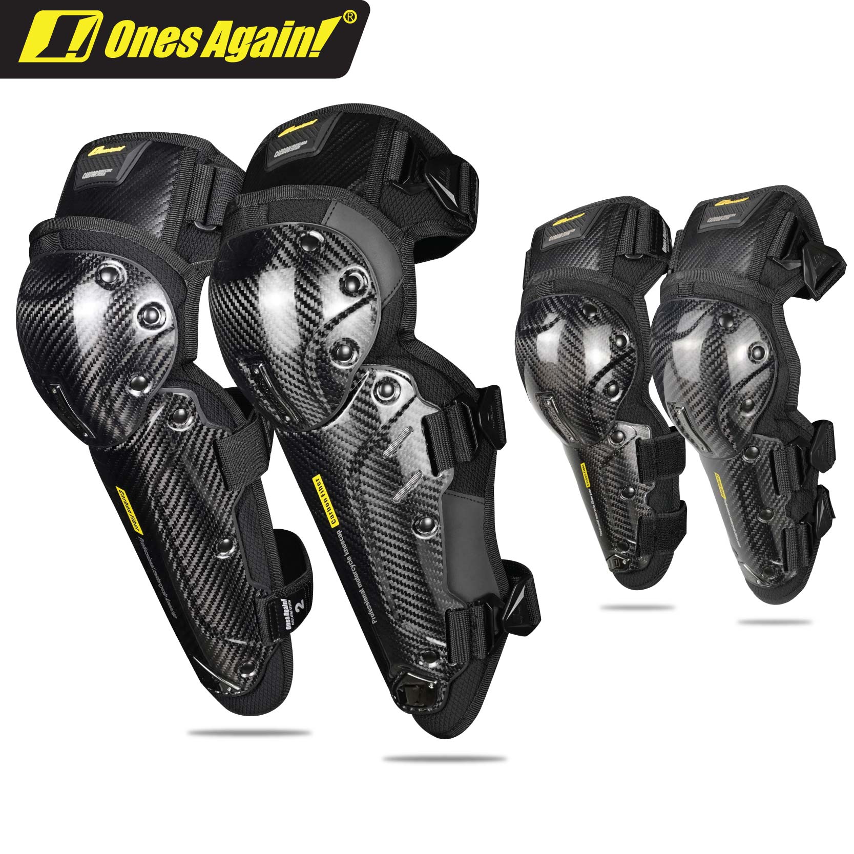 Mtb Elbow Pad - Degenen Weer! Koolstofvezel Motorfiets Knie En
