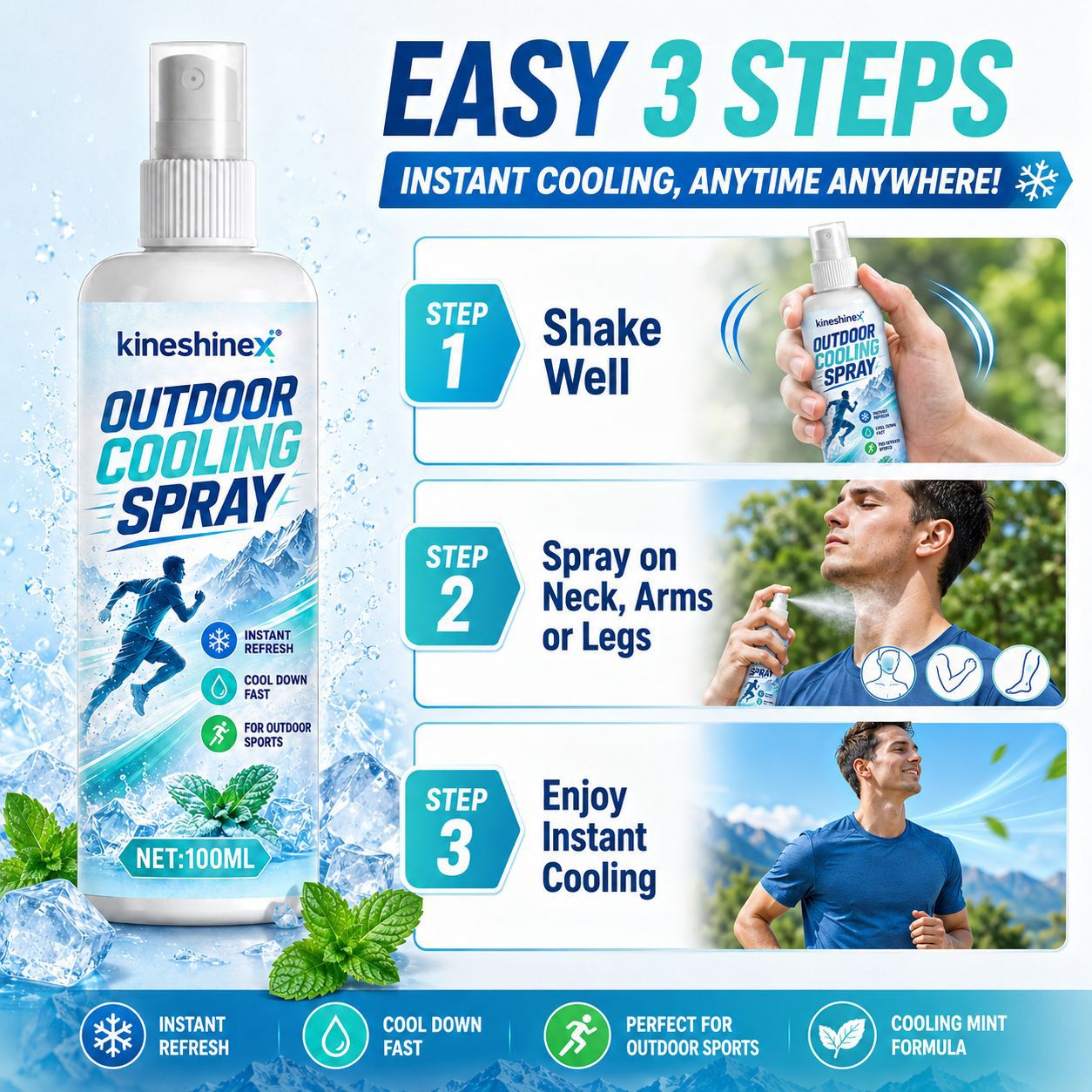 Outdoor Cooling Spray 100ml –  - Outdoor Sport Gear recensie en prijs
