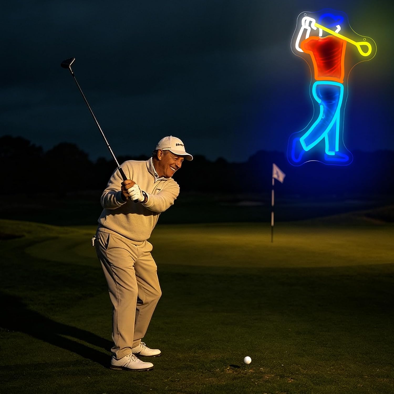 Golfer Swing Neonbord USB-aang - Outdoor Sport Club recensie en prijs