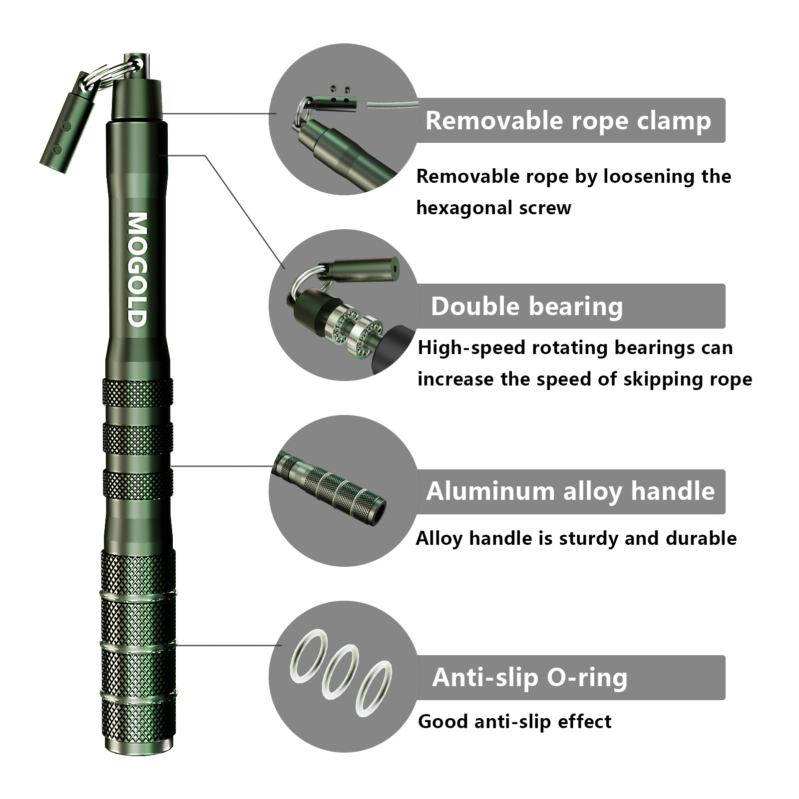 Anti-klitten snel springtouw,  - Speed Skipping Rope recensie en prijs